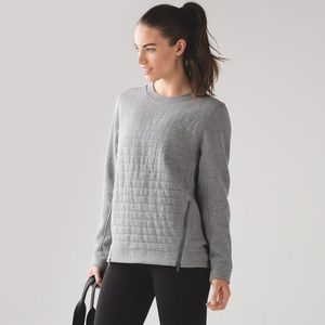 Lululemon Gray “Be True” Fleece Pullover